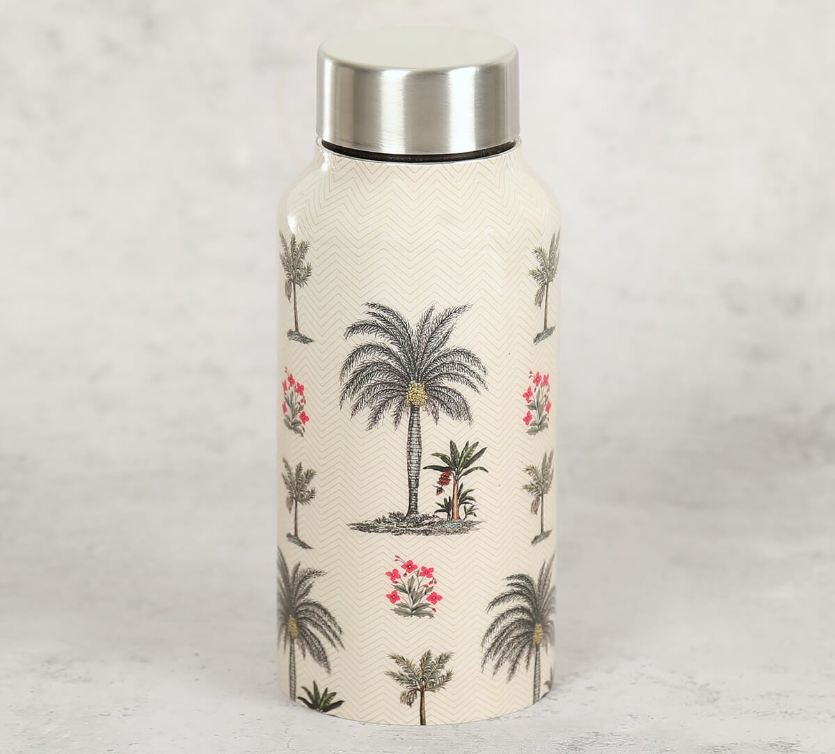 India Circus Chevron Palms Small Steel Bottle