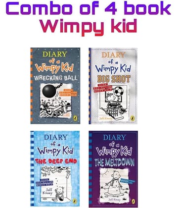 (combo of 4 book )Diary of a Wimpy (Deep End&Big Shot&Meltdown&Wrecking Ball) paperback by Jeff Kinney (Author)