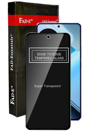 FAD-E Tempered Glass Screen Protector Guard (WITH Camera Hole) for iQOO Neo 10R 5G (Transparent)