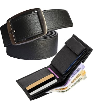 Loopa - PU Men's Belts Wallets Set ( Pack of 1 )