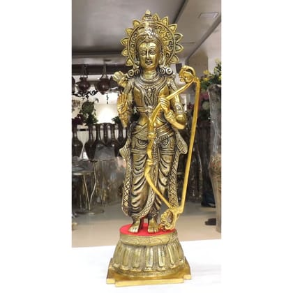 Aluminium Showpiece Ram Ji, Height : 21 Inch (ASMAS490 G)