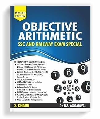 Dr. R.S. Aggarwal Objective Arithmetic SSC And Railway Exam Special & Other Competitive Exams 2025 Paperback โ 30 November 2023