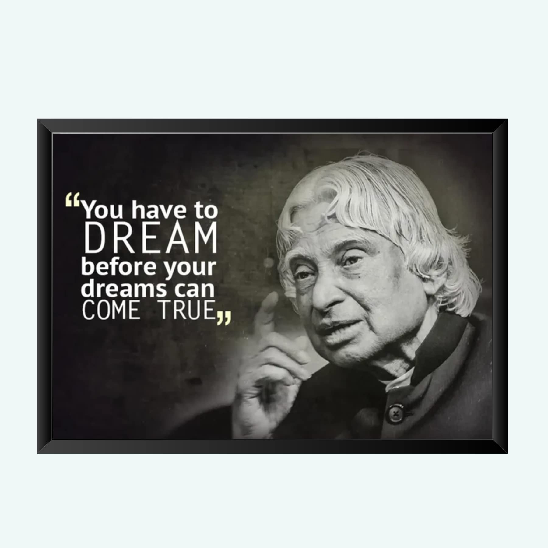 NOKKES A.P.J Abdul Kalam Wall Photo Frame For India Love And Wall Decoration Wall Photo Frame Size 8X12 Inch_A9