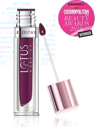 Lotus Make,Up Ecostay Matte Lip Lacquer , Plum Berry EL06 .4g