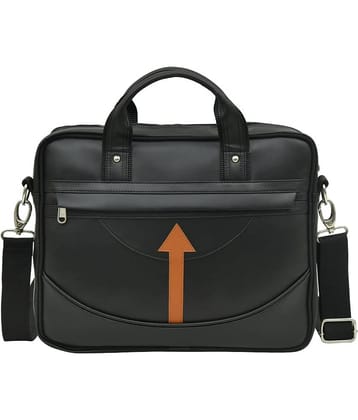 MATRICE - Black Synthetic Leather Office Bag