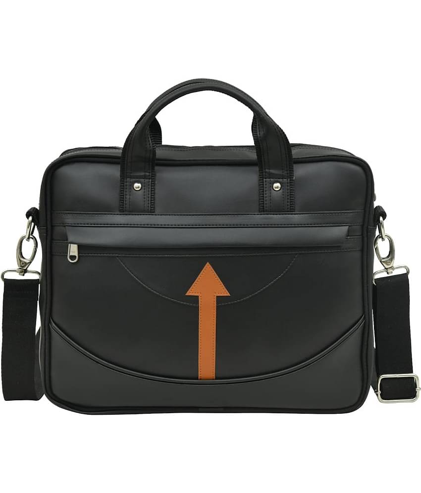 MATRICE - Black Synthetic Leather Office Bag