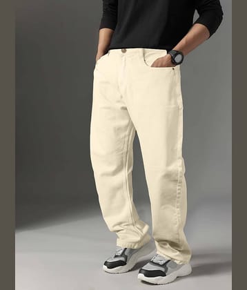 JB JUST BLACK Clean Look Men's Jeans - Cream ( Pack of 1 )