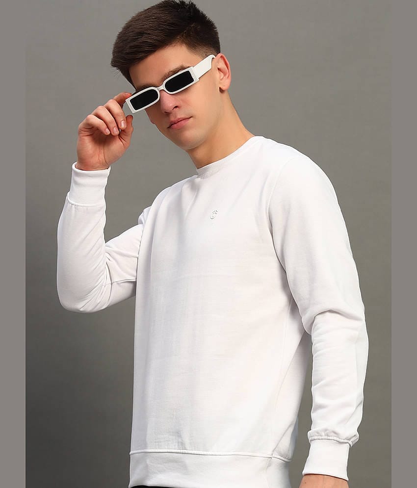 THE CASUALS Cotton Blend Round Neck Men's Sweatshirt - Black ( Pack of 1 )