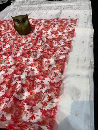 Special party wear brasu silk saree with bp
