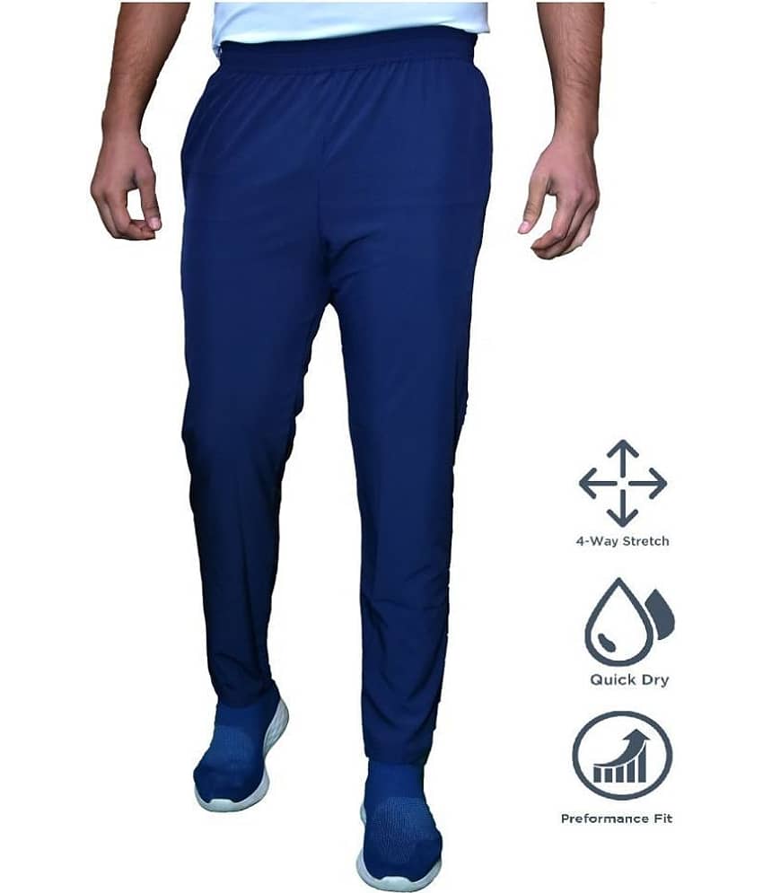 RANBOLT - Blue Polyester Men's Sports Trackpants ( Pack of 1 )