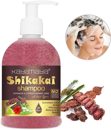 Amla Shikakai Shampoo - Strengthens Roots, Repairs Damage & Fights Hairfall