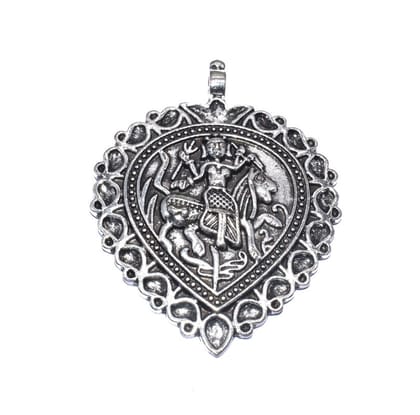German Silver Metal Oxidized Silver Pendant  ,(SPN-002) , Per Packet of 2 Pcs-Per Packet of 2 Pcs / 63 MM