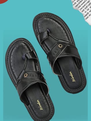 Hirolas® Men's Black Comfortable Office Slippers (HROMSL14BLK) Hirolas® Men's Black Comfortable Office Slippers (HROMSL14BLK)