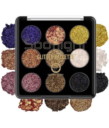 Colors Queen Spotlight Glitter Eyeshadow Palette (Multishade -03)