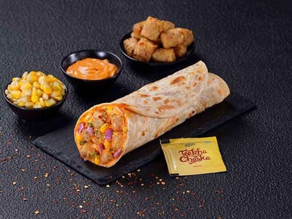 Mexicana Potato Corn Salsa Wrap- Lachha Paratha Mexicana Potato Corn Salsa Wrap- Lachha Paratha