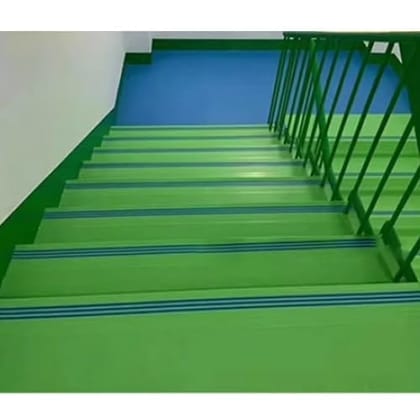 1001 CR Base Anti Skid/Anti Slip Paint for Stairs, Bathrooms, Tiles, Terrace, Kitchen, Balcony- Green (1 L)