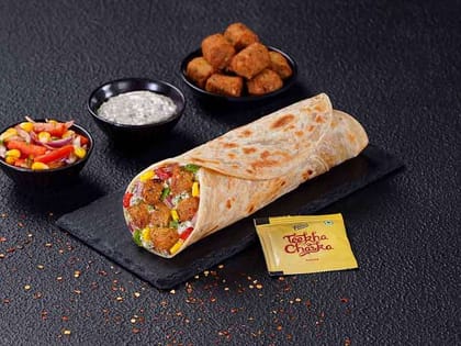 Falafel Veggie Lebanese Wrap - Lachha Paratha Falafel Veggie Lebanese Wrap - Lachha Paratha