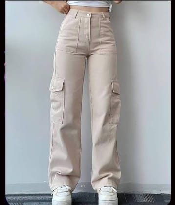 9x denims - Cream Denim Regular Fit Women's Jeans ( Pack of 1 )