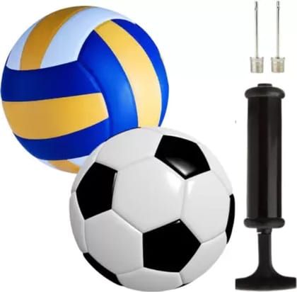 Volleyball with Football and Air Pump