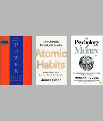 The Concise 48 Laws Of Power + Atomic Habits + The Psychology of Money