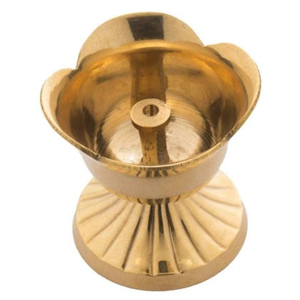 Brass Gulab Jyot Deepak No. 4 (ZMAS408 D)