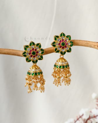 Gold Polish Silver Earrings CHE2044