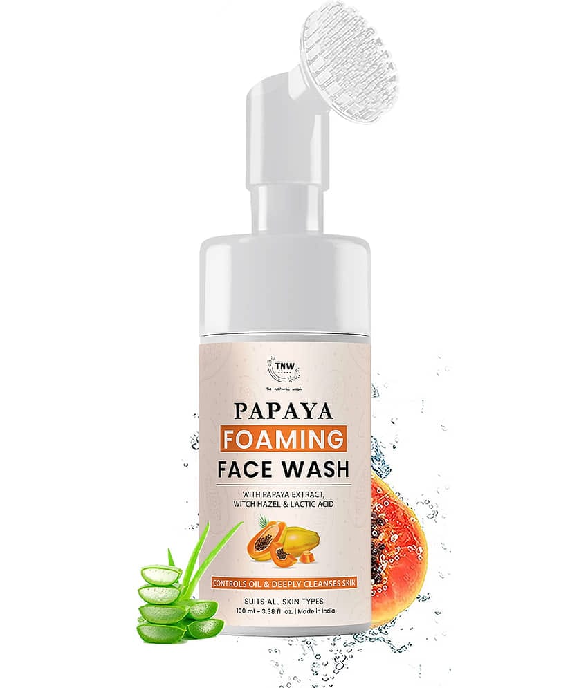 TNW - The Natural Wash Papaya Foaming Face Wash For Improving Skin Tone, 100Ml