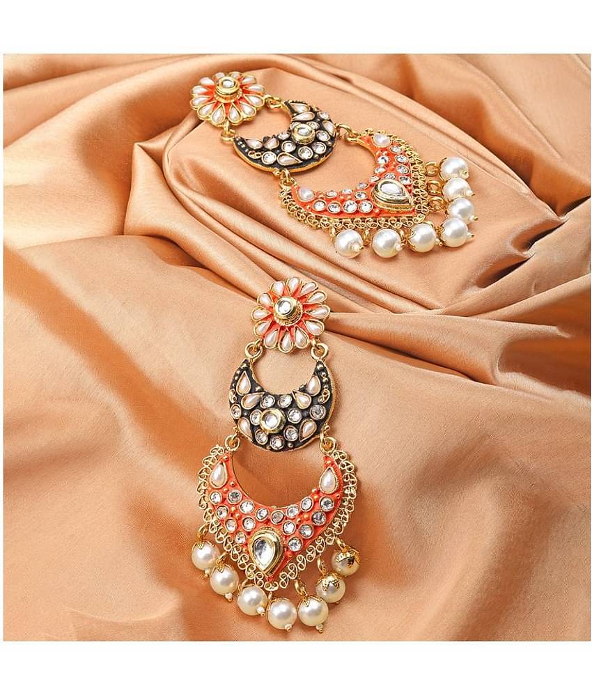 Sukkhi Attractive Gold Plated Pearl Earring for Women