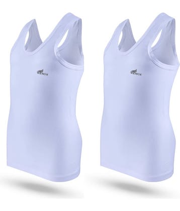 Renox Pack of 2 Boys Cotton Vest ( White )