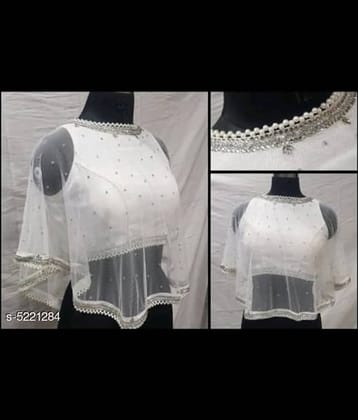 Mamta White Readymade with Pad Cotton Women's Blouse ( Pack of 1 )