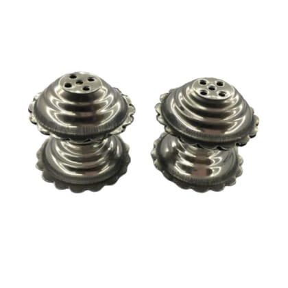 MAYAPURI Small Round Stainless Steel Agarbatti Stand/Holder/Dhoop Dhani (Pack of 2)