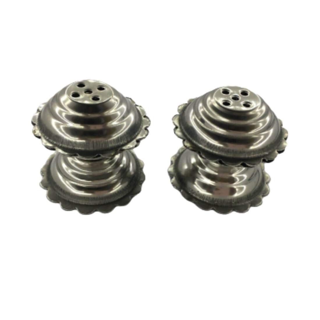 MAYAPURI Small Round Stainless Steel Agarbatti Stand/Holder/Dhoop Dhani (Pack of 2)