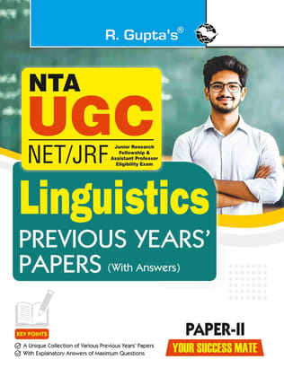 NTA-UGC-NET/JRF: Linguistics (Paper II)'Previous Years' Papers [Paperback] [Jan 07, 2026] RPH Editorial Board (R-2237)