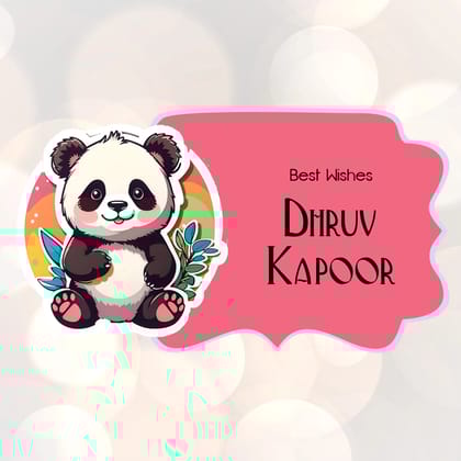 Die-Cut Gift Tags/Gift Labels - Panda Love Design-Set of 20