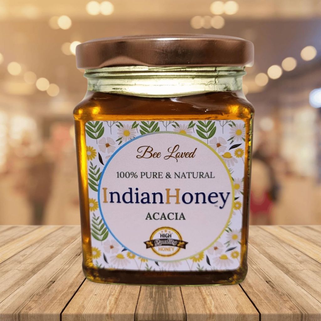 IndianHoney Enjoy The Golden Goodness Of Acacia Natural Honey For A Delicious And Nutritious Treat