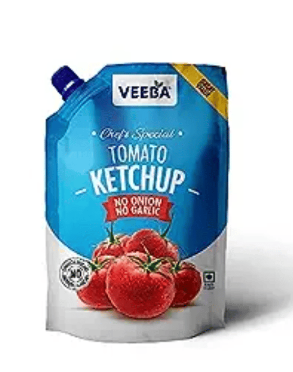 Veeba Foods Tomato Ketchup  NO Onion NO Garlic Chefs Special (900G)
