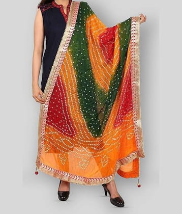 Raj Multicoloured Art Silk Bandhej Dupatta