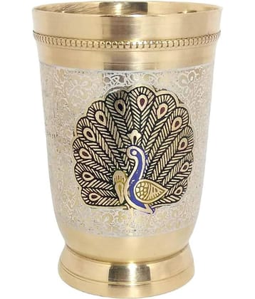 A & H ENTERPRISES - Brass Glasses 250 ml ( Pack of 1 )