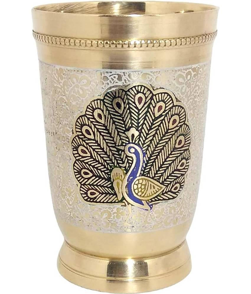 A & H ENTERPRISES - Brass Glasses 250 ml ( Pack of 1 )