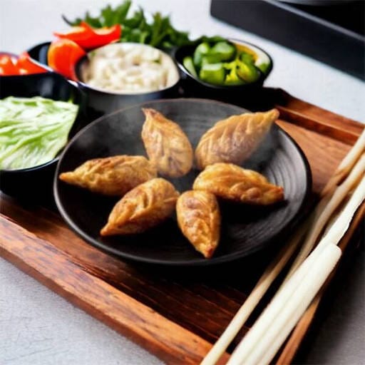 Fried Paneer Wheat Momos