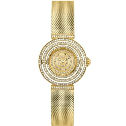 Guess Ladies 32 mm Gold Dial Analog Watch - GW0550L2-Gold