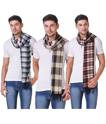 PENYAN Multi Checkered Woolen Scarves For Winters