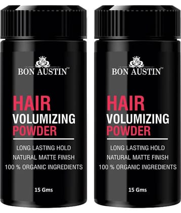 Bon Austin Hair Styling Powder for Voluminous Thin Hair with Matte Finish Clay 15 gm Pack of 2
