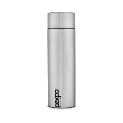 PEXPO Stainless Steel Fridge Water Bottle, 1L, Silver, Rodeo | Eco-Friendly & Leak-Proof Water Bottle