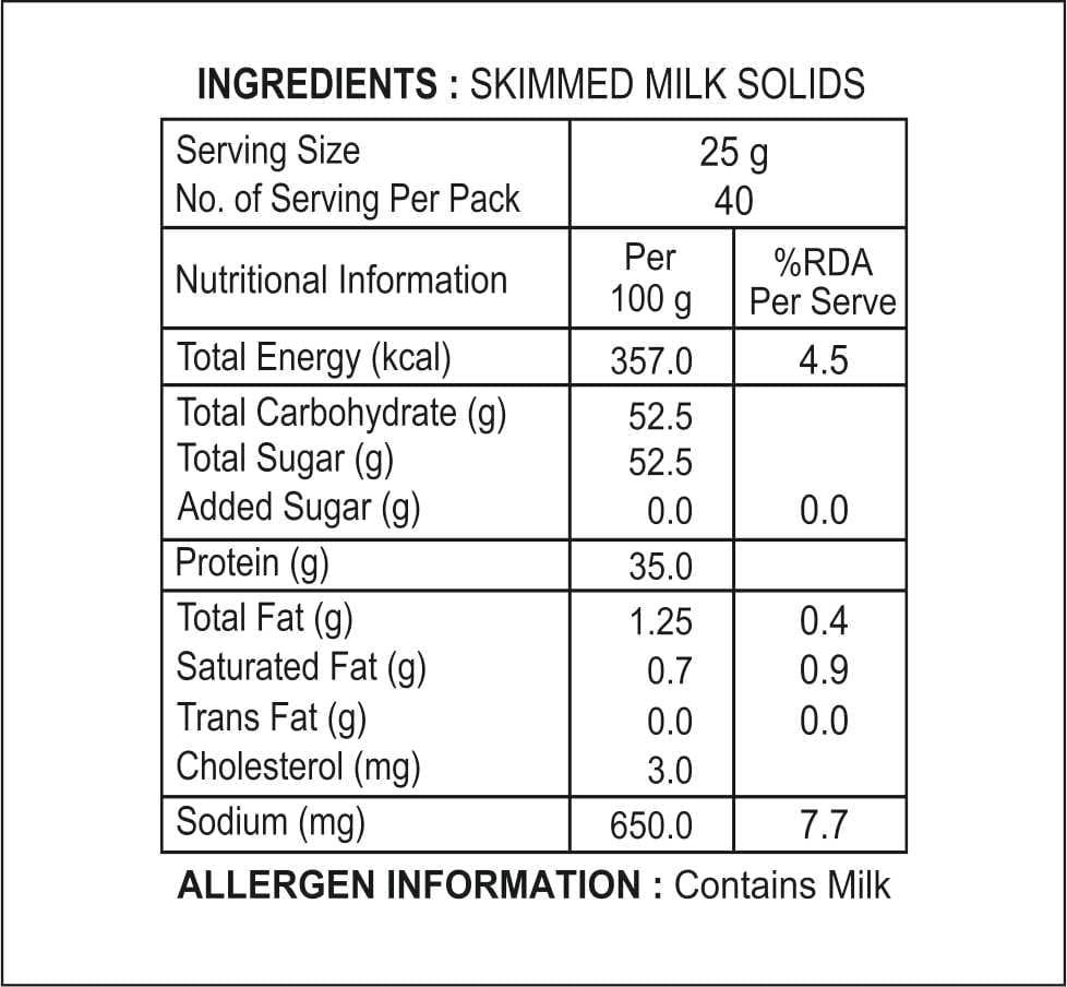 Skimmed Milk Powder - (1 Kg)