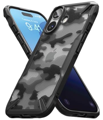 iPhone 16 Plus Back Cover Case | Fusion X - Camo Black
