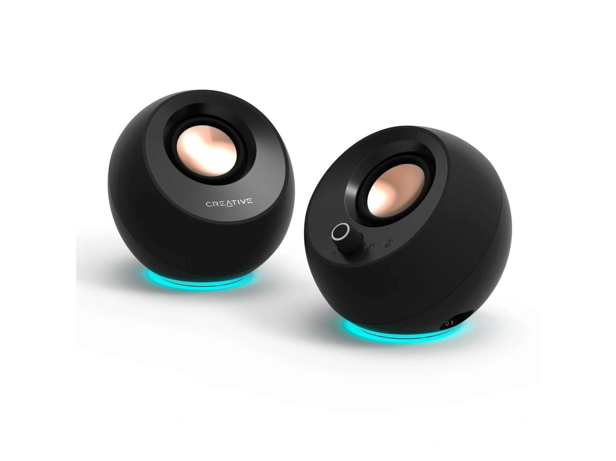 Creative&nbsp;Pebble Pro Computer RGB Speakers with Bluetooth  - Black