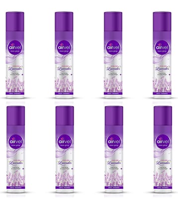 Airvel Lavender Fragrance Room Spray Air Freshener for Home, Bathroom and Car 217ml ( Pack of 8 )