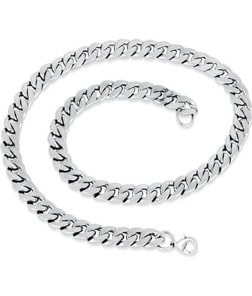 FASHION FRILL Silver Plated Chain ( Set of 1 )