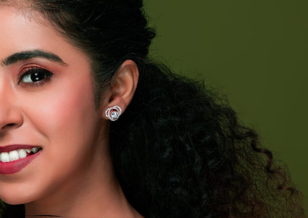 Twisted Together Solitaire Studs